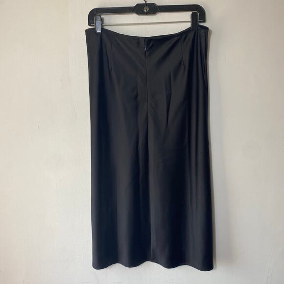 Chico’s Knee-Length Skirt SZ 1.5 (10) Classic Black Stretch Career Modest Goth - Picture 5 of 6